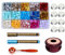 Wachssiegelperlen-Set, Vosypoky 15 Farben Wachssiegelperlen-Set mit 360 Wachssiegelperlen, Wachsstempelwärmer, Schmelzlöffel, Metallic-Stifte, 8 Kerzen, Wachssiegel-Set zum Versiegeln