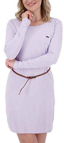 alife & kickin Damen EllinAK A Longsleeve Dress Kleid Damenkleid Freizeitkleid Sommerkleid XS-XXL, Orchid Melange, XL