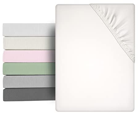 Beautex Mikrofaser Spannbettlaken weich Premium 180x200x30 cm Creme | Rundumgummizug, faltenfreier Sitz, atmungsaktiv, hautfreundlich, bei 60 °C waschbar, Öko-Tex zertifiziert, Made in Europe