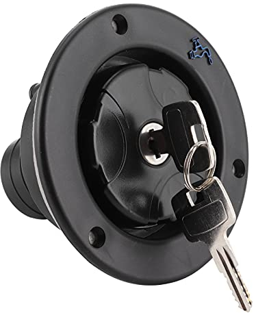 Bouchon de Réservoir D'eau de Caravane avec 2 Clés, Bouchon D'eau étanche pour Eau Potable Bouchon de Réservoir de Camping Bouchon D'eau Caravane Camping-car épaisseur du Panneau de Porte 30-40mm