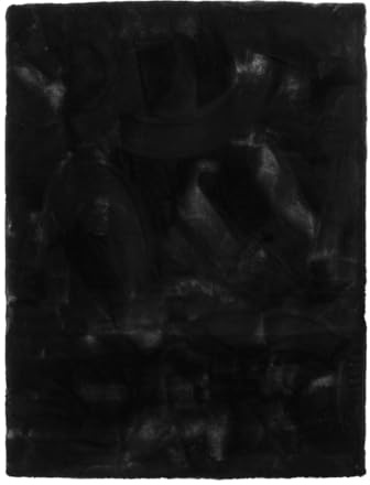 TT Home Wohnzimmer Hochflor Teppich Langflor Soft Kaninchenfell Fell Imitat Weich, Farbe: Schwarz, Größe:120x160 cm