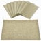 Rinpon Cloth Placemats Set of 8, Linen Type Fabric Placemats Machine Washable Placemats Heat Resistant Placemats Wrinkle Free Thick Polyester Kitchen Place Mats for Dining Table (Light Brown)