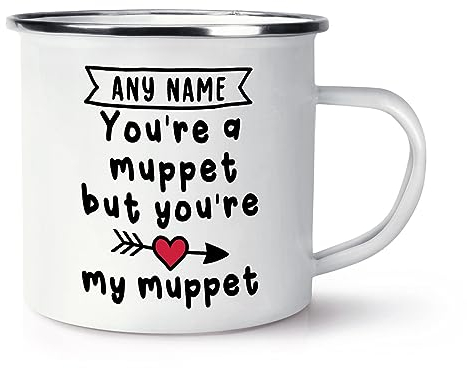 Personalised You're A Muppet But You're My Muppet Enamel Mug Cup