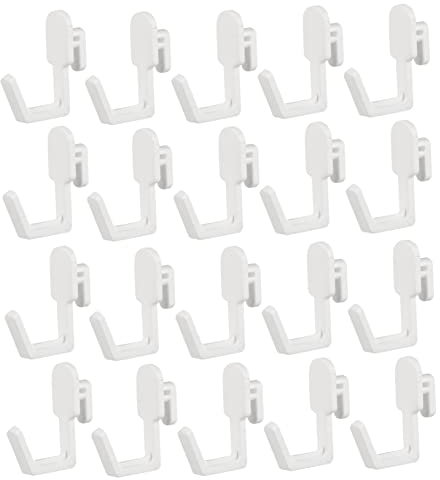 Baluue 20 Piezas conectar ganchos plástico para tableros perforados ganchos plastico para colgar cozinha kitchen estante herramienta gancho tablero gancho exhibición panel ska