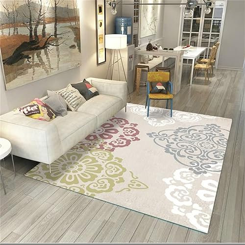 RUGMRZ Deko Kamin Rutschhemmend und schmutzabweisend balkonteppich Outdoor grau Teppich kinderzimmer Dekoration Schlafzimmer deko Kamin Baby Teppich Mädchen300x400CM