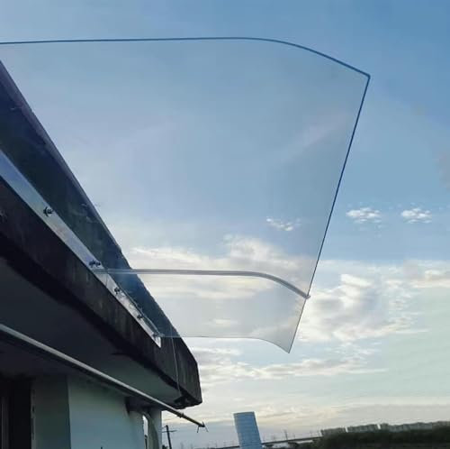 Vordach haustür Garten Überdachung Haustürvordach klar vordach für Türe Fenster Carport terrasse Pultbogenvordach schützt vor Regen Schnee 50x100cm 50x180cm 50x260cm 50x300cm 50x150cm 50x80cm (Size :