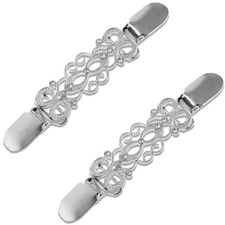 Clip pour cardigan 2 pièces - Broches à écharpe & chemisier vintage - Pin's rétro pour châles, robes et chemises - Accessoires pour femmes et filles tendance.