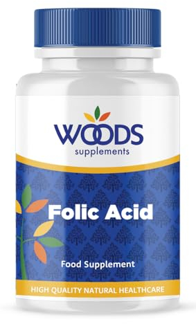 Folic Acid (360 Tablets) from Woods Supplements | Folic Acid Also Called folate or Vitamin B9 | Suitable for Vegetarians & Vegans