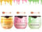 TITIMORE 3Pcs Bee Balm Lip Balm Honey Pot,Apple & Strawberry Lip Mask,Propolis Moisturizing Lip Sleeping Mask Reduces Lip Lines,Hydrating Prevention Dry and Cracked Lip Scrubs Exfoliator Honeybalm