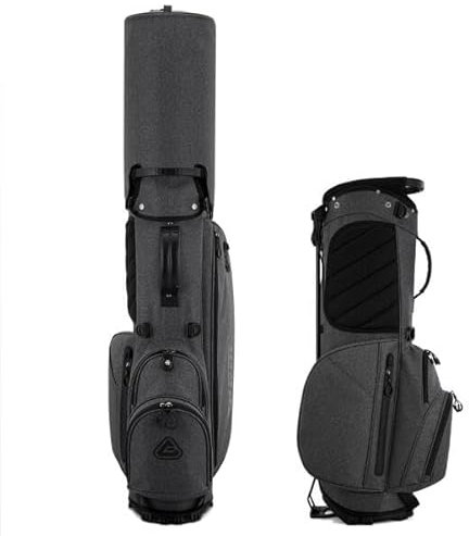 MNSSRN Sac de Golf léger pour Hommes, Sac de Support de Golf imperméable avec trépied, Sac de Voyage léger de Grande capacité