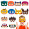 Thingehoy 12 Stück Party Maske Kinder, Anime Cosplay Party Mask Kostüm, Tiere Kinder Masken für Karneval, Halloween, Weihnachten, Maskerade, Masken Kindergeburtstag Mitgebsel Geschenk