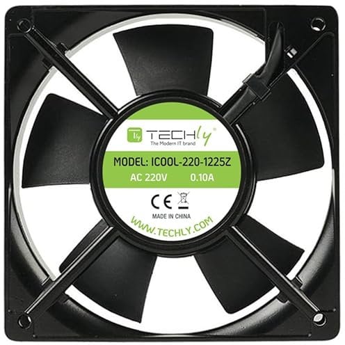 TECHLY 368604 Ventilador para PC 120x120x25 220V Negro