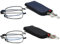 Viseng 2 pack mini occhiali da lettura pieghevoli ultra sottili in metallo occhiali da lettura anti luce blu con compatto e portatile Ultralight piccolo caso in pelle 2.0