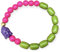 Knalliges BUDDHA Armband mit Howlith - pink, grün, türkis, matt gold (18K vergoldet) / Damenarmband, Yogaarmband, Yoga, Howlithperlen, Sommerarmband