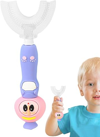 Zahnbürste in, Zahnbürste mit weichen Borsten, Silikon-Zahnbürste | rundum abgerundet, Handzahnbürste für den ganzen Mund für und Kinder von ca