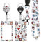 Ausweishülle mit Band, Id Badge Holder Breakaway Lanyard für, Einziehbare Badge Reel, Abnehmbare Namensschild Clips, Hals Lanyard Strap, Lehrer Büro Geschenke (Krankenschwester)