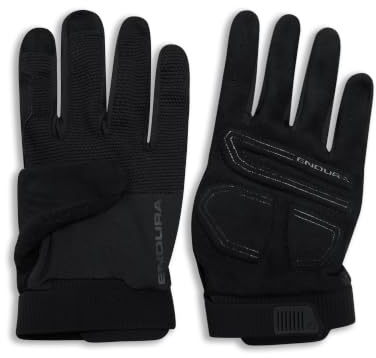 Endura Adult Unisex Loop Full Finger Gloves, Black