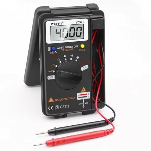 ZOYI VC921 Mini multimetro 4000 conteggi Tester digitale tascabile AC DC Tensione Capacità Resistenza Ciclo di lavoro Misuratore