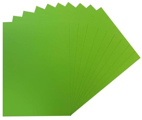 Packung mit 50 hellgrünen A5-Kartonblättern, 160 g/m²
