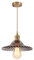DLGLOLIN Suspension Luminaire Moderne en Verre Gris, Lustre Vintage en Laiton Intérieure Lampe Suspendues E27 Plafonnier pour Salon Salle à Manger Chambre Cuisine