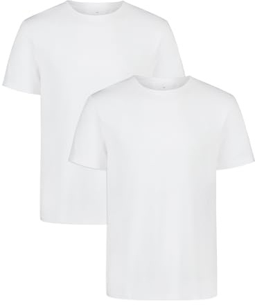 Under Armour Men's Cotton Crew Neck Undershirt 2 Pack – Tagless Soft Stretch Fit, Breathable & Sweat-Wicking Base Layer