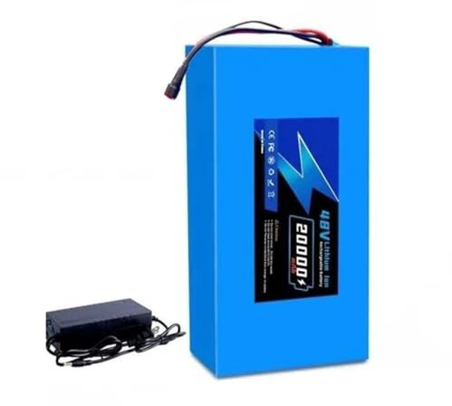 48V E-Bike Battery 20AH Electric Bike Lithium Battery Electric Scooter Replacement Lithium Battery Rechargeable Ebike Battery for 1500W 1000W 500W Electric Scooter Motor XT60
