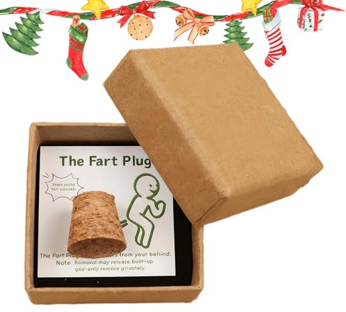 Joke Articles | Hilarious Fart Plug Toy Including Card,Joke Toys Including Storage Box | For Adults Men Friends Family Party Social Gathering Family Holiday Celebration