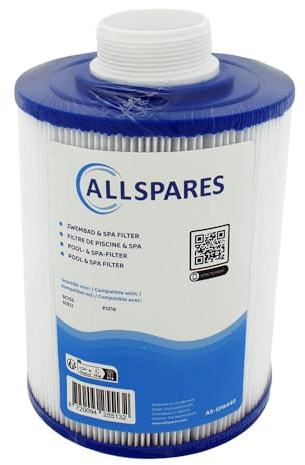 AllSpares Whirlpool Filter, Poolfilter, Spa Filterkartusche Ersatz fr Wellis AKU0037 | Jazzi 042035 | PJZ16 | 52512 | 145 x 180mm | 50mm ffnung | Feingewinde