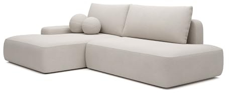 Vente-unique - Schlafsofa 5 Daviso - Polyester - beige
