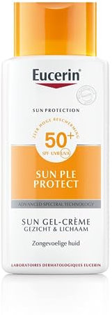 EUCERIN Sun Leb Protect Sun Gel Cream SPF50 Visage et Corps 150 ml