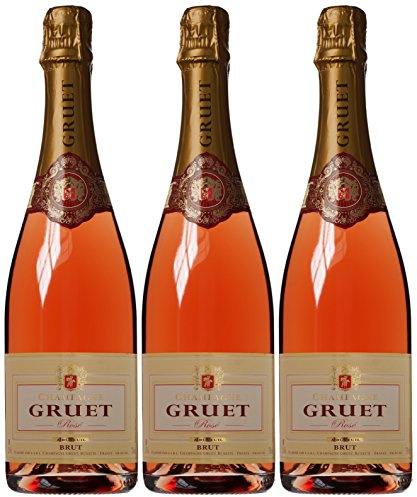 Gruet Rose Non Vintage Champagne, 3 x 750ml