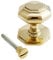 Castelion® Small Solid Brass Octagonal Centre Door Knob (7cm)