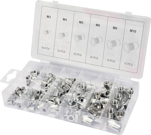 Nietmuttern ALU SATZ M3-M10 150 teilig
