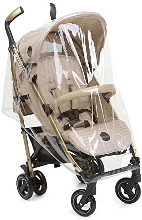 iCOO Komfort Regenschutz für den Kinderwagen Pace, einfache Montage, seitliche Lüftungslöcher, strapazierfähig - Transparent