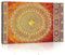 Forwall - Leinwand Bilder - Gold Mandala groß Orientalisch - 60x40 cm Leinwandbilder - Bild auf leinwand - Wandbild XXL groß Wandbilder für Wohnzimmer Schlafzimmer Wohnzimmerbilder Modern kunstdruck