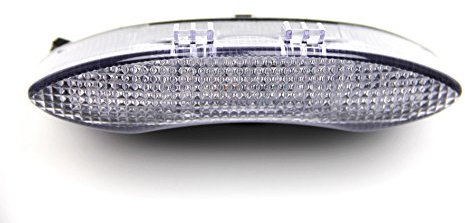 avdb-moto LED-Bremslicht mit integrierten Blinker kompatibel mit Triumph 675 Speed Street Triple (Klar)