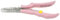 ZickZackNaehmaschine Spring-Load-NIPPERS Rosa Gebogene Pinzettenschere Stickschere Schere
