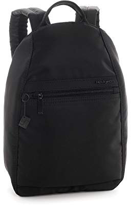 Hedgren VOGUE S Damen Rucksack klein mit RFID Schutz – Wasserabweisender City Rucksack mit Tabletfach & Rückenzugriff – 30 cm – Schwarz