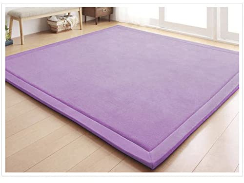 CASTLYE Kinderteppich Korallensamtteppich Teppiche Fürs Kinderzimmer Matten Teppich Anti Rutsch Unterlage Teppich Wohnzimmer, Violett, 150x200cm