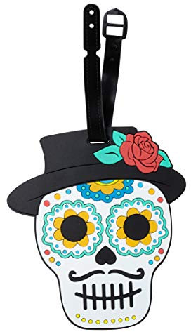 Día de los Muertos Tag der Toten Sugar Skull Reiseanhänger