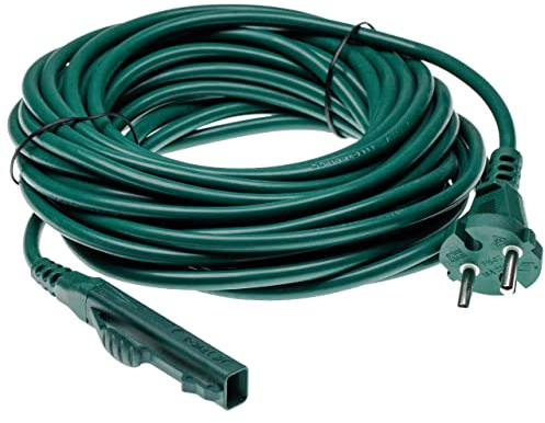 vhbw Cable para alimentación eléctrica Compatible con Vorwerk Kobold 140, 150 aspiradoras - 10m Cable de conexión