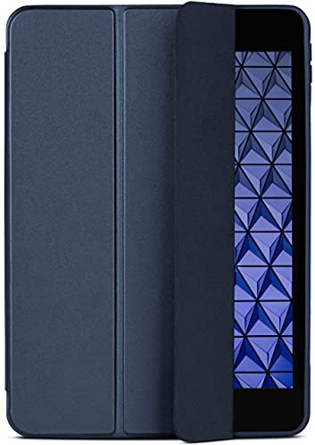 ONEFLOW Étui de protection à rabat avec support et fonction veille/réveil automatique pour iPad 5/6, Air 1/2, Pro 9.7 - Bleu