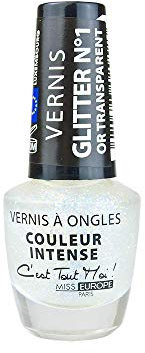 Vernis Glitter n°01 Or Transparent
