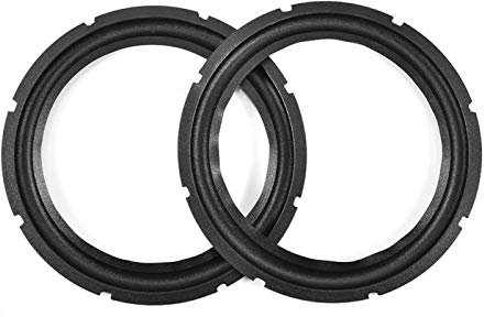 Socobeta 10 Inch Rubber Edge Speaker Speaker Surround Repair Rubber Woofer Edge Repair Parts(2PCS)