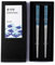 Hagary Blue Wave Chopsticks 2 Pairs Metal Chopsticks Reusable Designed in Korea Japanese Style Stainless Steel 316 18/10 Non-Slip Dishwasher Safe