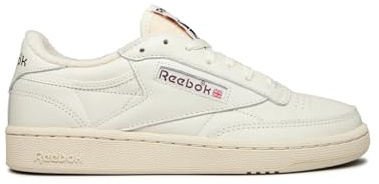 Reebok Unisex Club C 85 Vintage Sneaker, Chalk Alabas Maroon