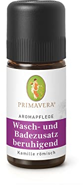 PRIMAVERA Aromapflege Wasch- und Badezusatz beruhigend bio 10 ml - Aromatherapie, Ätherische Öle - belebend und erfrischend - zur täglichen Entspannung – vegan