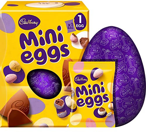 Cadbury Dairy Milk Mini Eggs Chocolate Easter Egg, With 1 Bag of Mini Eggs, 193.5 g (Pack of 1)