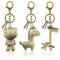 EQLEF Ensemble de Porte cle Animal, Ours de Girafe Cheval Sac de Cadeau Mignon Porte-clés Pince pour Porte-clés pour Enfants, Amis et Famille (3 Pcs)