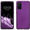 kwmobile Case kompatibel mit Samsung Galaxy S20 FE Hülle - Schutzhülle aus Silikon metallisch schimmernd - Handyhülle Metallic Violett